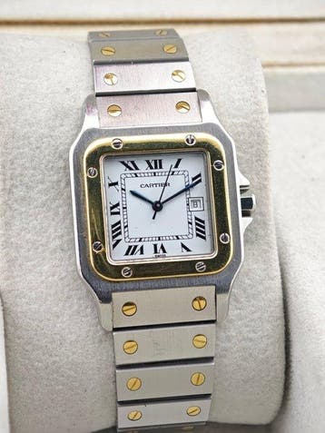 Cartier - Santos Galbée - 2961 - Unisexe - 1990-1999, Handtassen en Accessoires, Horloges | Heren, Nieuw