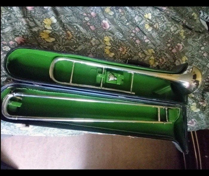 Couesnon & Cie - - Trombone - Frankrijk - 1934, Musique & Instruments, Instruments à vent | Flûtes à bec