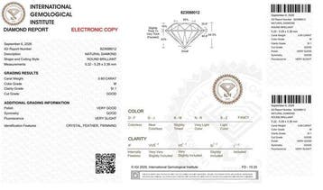 Zonder minimumprijs - 1 pcs Diamant (Natuurlijk) - 0.60 ct -, Nieuw