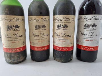 1970 , 1973 (3x) La Rioja Alta, Viña Arana Sexto Año - Rioja, Verzamelen, Wijnen, Nieuw