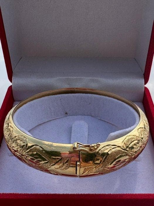 Armband - 18 karaat Geel goud - 5 mm - 24 cm - 29,82 g, Handtassen en Accessoires, Armbanden