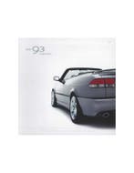 2002 SAAB 9-3 CABRIO BROCHURE DUITS, Ophalen of Verzenden, Nieuw