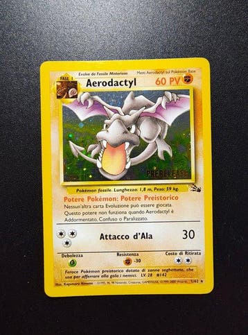 Pokémon - 2 Card - Aerodactyl Holo Prerelease - Pikachu W (, Nieuw
