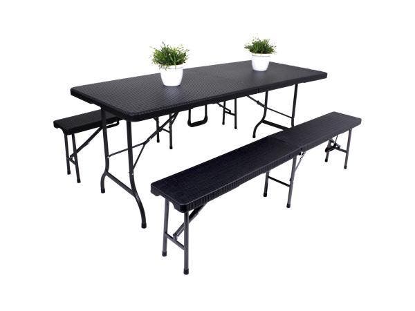 Veiling - Garden Pleasure Ventana 3-delige tuinset (rattan-l, Jardin & Terrasse, Ensembles de jardin