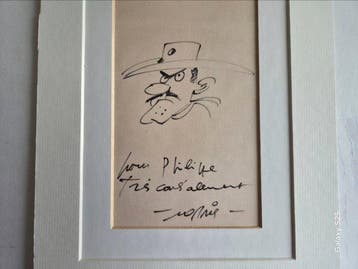 Morris - 1 Dessin original dédicacé - Lucky Luke - Joe, Boeken, Nieuw