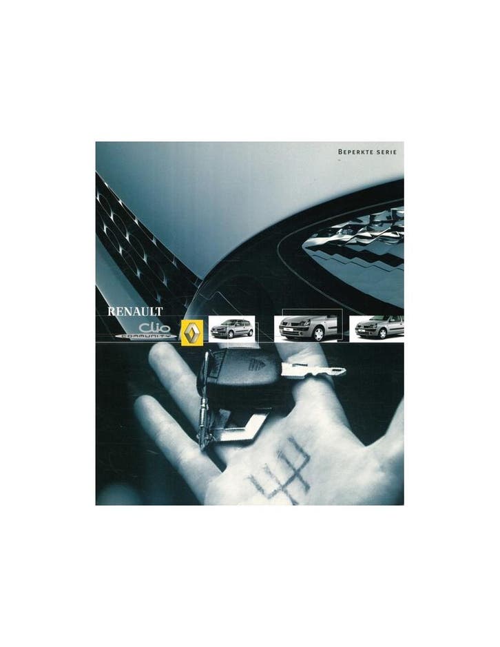 2002 RENAULT CLIO COMMUNITY BROCHURE NEDERLANDS, Livres, Autos | Brochures & Magazines