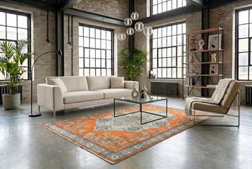 orange vintage - Tapis - 255 cm - 172 cm - avec certificat, Nieuw