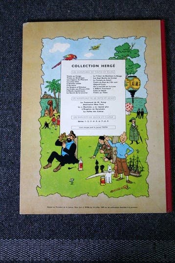 Tintin - Tintin au Tibet- B29 - 1 Album - Eerste Belgische, Nieuw