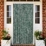 vidaXL Vliegengordijn 100x230 cm chenille groen en wit, Verzenden