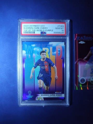 2023/24 Topps Finest Warren Zaire-Emery #TW9 Parallel card,, Collections