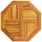 vidaXL Tafelblad achthoekig 60x60x2 cm massief acaciahout, Verzenden, Nieuw
