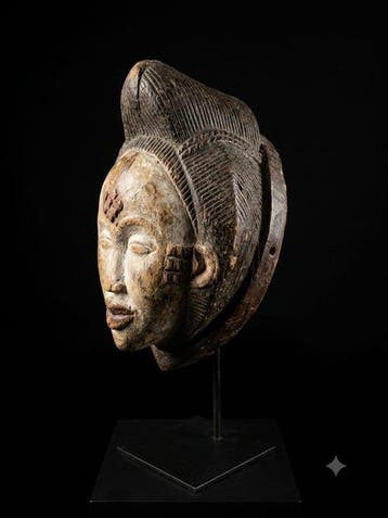 Prachtige Punu-maske. - okuyi - bapounou - Gabon (Zonder, Antiek en Kunst