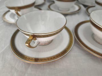Sarreguemines - Koffieservies (38) - Aardewerk -, Antiek en Kunst