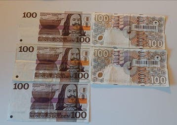 Nederland. - 5 x 100 Gulden - 1970/1992