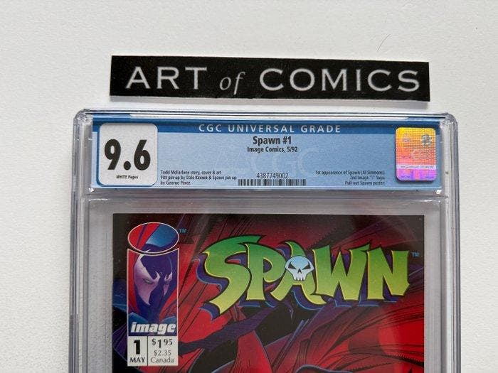 Spawn #1 - CGC 9.6 - 1st appearance of Spawn - Pull out, Boeken, Strips | Comics