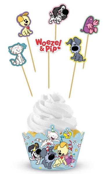 Woezel En Pip Cupcake Toppers 6st, Verzenden, Nieuw
