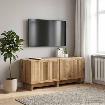 vidaXL Tv-meubel Artisanaal eiken Bewerkt hout, Verzenden, Nieuw
