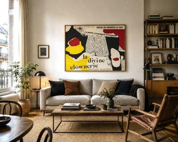 Suret-Canale Michel - Affiche Clown originale historique La
