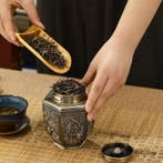 Metal Large Capacity Tea Cans Green Black Tea Container Jar