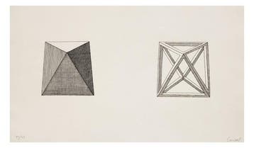 Mario Ceroli (1938) - Composizione geometrica - n. 71/75