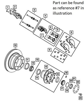 Rear Brake Caliper Rebuild Kit - Ram 2019+ DJ Powerwagon, Ophalen of Verzenden, Nieuw