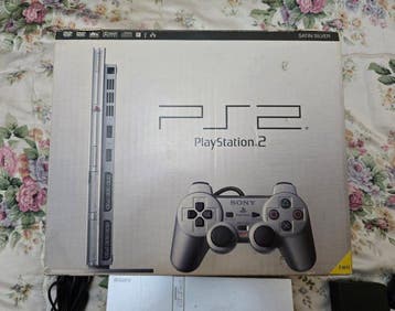 Sony - PlayStation 2 Slim (Satin Silver) - PlayStation 2, Nieuw