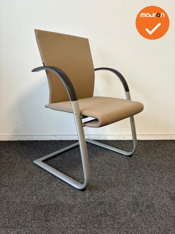 Vergaderstoel - Ahrend - A350 - nieuwe taupe stoffering - Zi, Ophalen of Verzenden, Stoel