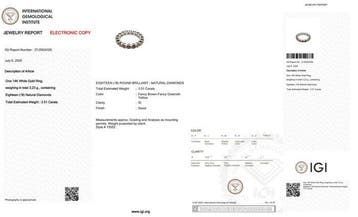 Zonder minimumprijs - Ring - 14 karaat Witgoud - 3.51ct. tw., Nieuw