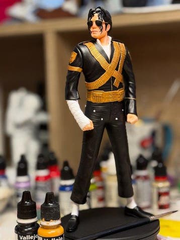 Figuur - Michael Jackson - Fan made - 1993 Super Bowl, Antiquités & Art, Antiquités | Autres Antiquités
