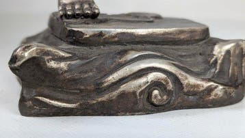 Beeld voor lessen in acupunctuur - argent-bronze - Chine