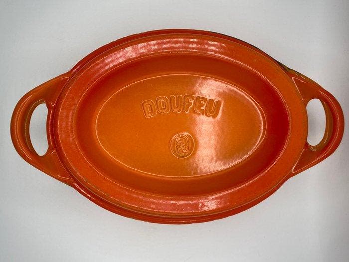 Le Creuset - Braadpan - Cousances - bron, Emaille -, Antiquités & Art, Antiquités | Ustensiles de cuisine