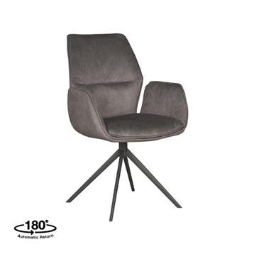Stoel Mellow | Antraciet | Cosmo | Zwart Metalen Frame, Zakelijke goederen, Verzenden, Nieuw in verpakking