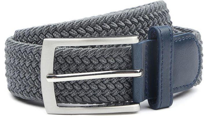 Suitable Geweven Riem Antraciet maat 105 Heren, Kleding | Heren, Riemen en Ceintuurs, Riem of Ceintuur, Nieuw, Echt leder, Verzenden