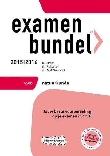 Examenbundel 2015/2016 vwo natuurkunde - Krant, Boeken, Tijdschriften en Kranten, Verzenden, Nieuw