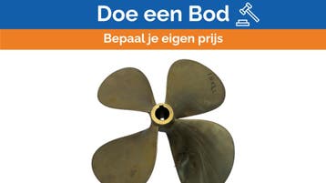 Bieden: USED Vetus P4E-18X22R Propeller 4-Blade Brass Right, Ophalen of Verzenden, Nieuw