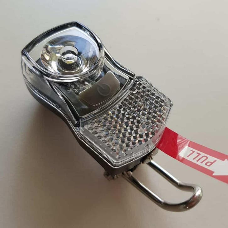 Luxe led koplamp (batterij)(Simson), Fietsen en Brommers, Fietsaccessoires | Fietsverlichting, Nieuw, Verzenden
