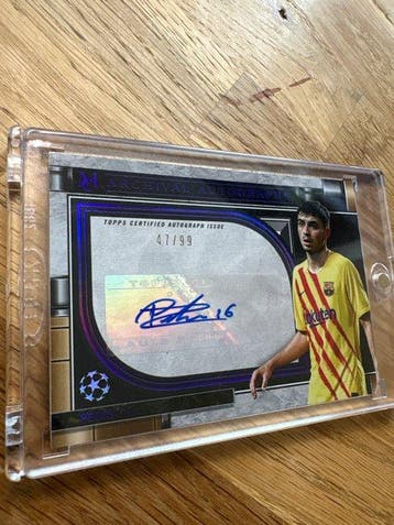 2021/22 Topps Museum Collection UEFA Pedri 47/99 Gesigneerde