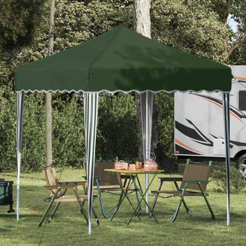 vidaXL Pop-up Feesttent 195 x 195 x 245 cm Groen Oxford Stof, Verzenden