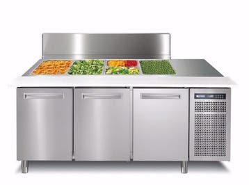 Afinox Saladette werkbank Salspring 3C | 3 deurs | Geheel, Zakelijke goederen, Verzenden, Nieuw in verpakking