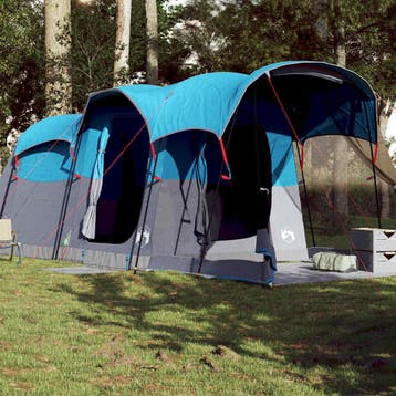 vidaXL Tunneltent voor gezin 8-persoons waterdicht blauw, Verzenden, Nieuw