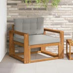 vidaXL Buiten Midden Sofa Naturel, Verzenden, Nieuw