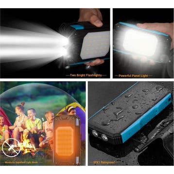 26800mAh Draagbare Solar Powerbank 5 Zonnepanelen -, Telecommunicatie, Verzenden, Nieuw