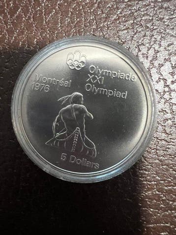 Canada. Elizabeth II. 5 Dollars 1976 - 21ème jeux olympique