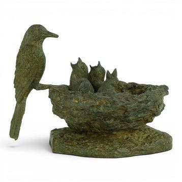 Pierre Chenet (XX-XXI) - Sculpture, Bird Feeding its Young -, Antiek en Kunst