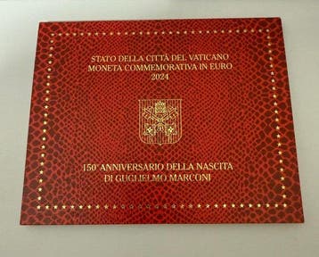 Vaticaan. 2 Euro 2024 Guglielmo Marconi (Zonder