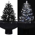 vidaXL Kerstboom sneeuwend met paraplubasis 75 cm PVC zwart, Diversen, Kerst, Verzenden, Nieuw