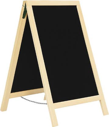 2dekans | BRASQ Krijtstoepbord Blank - 75x135 CM - Krijtbord, Ophalen of Verzenden, Nieuw