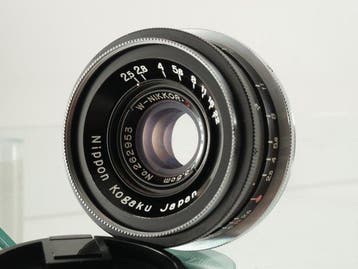 Nikon Nikon S + W-Nikkor-C 2,5/3,5cm Red C, All-Black Late, Nieuw
