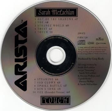 Sarah McLachlan - Touch, Verzenden, Gebruikt
