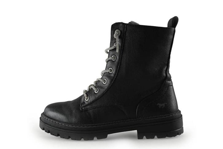 Mustang Veterboots in maat 38 Zwart, Kleding | Dames, Schoenen, Zwart, Zo goed als nieuw, Overige typen, Verzenden